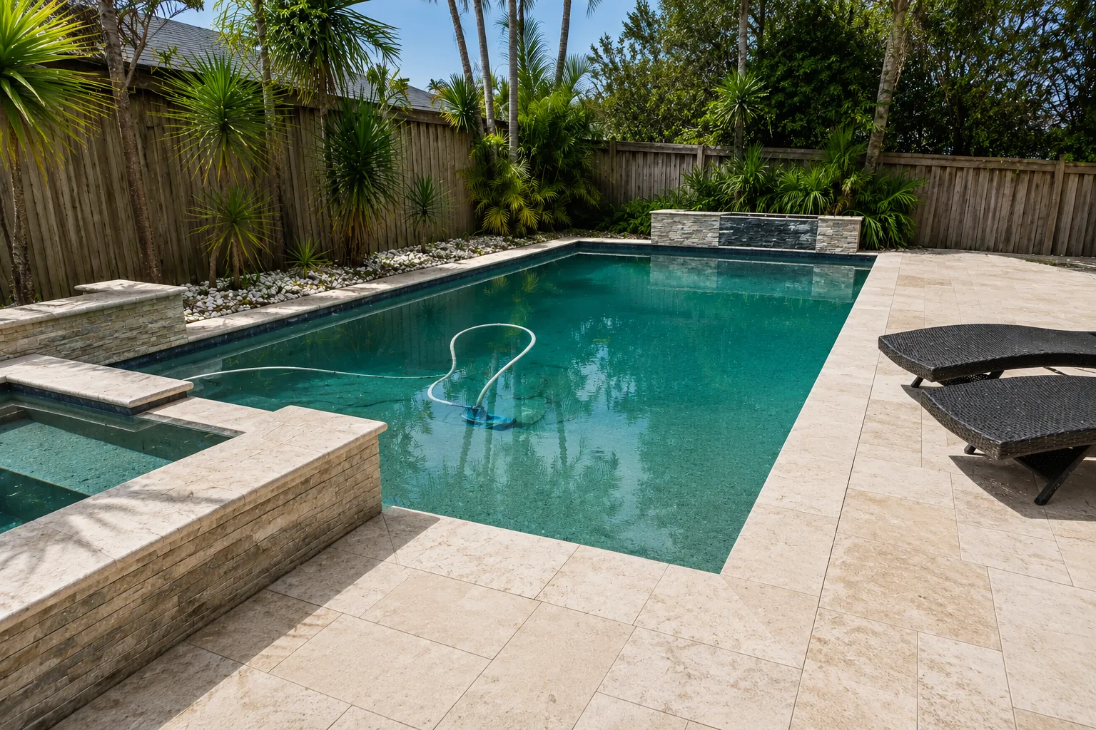 Clean outdoor area after cleaning
